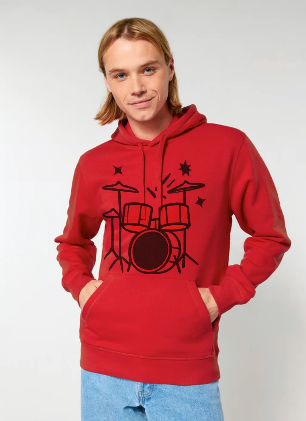DRUMMER 2.0 con ejemplo de estampado personalizado 1 (diseño ficticio de muestra)