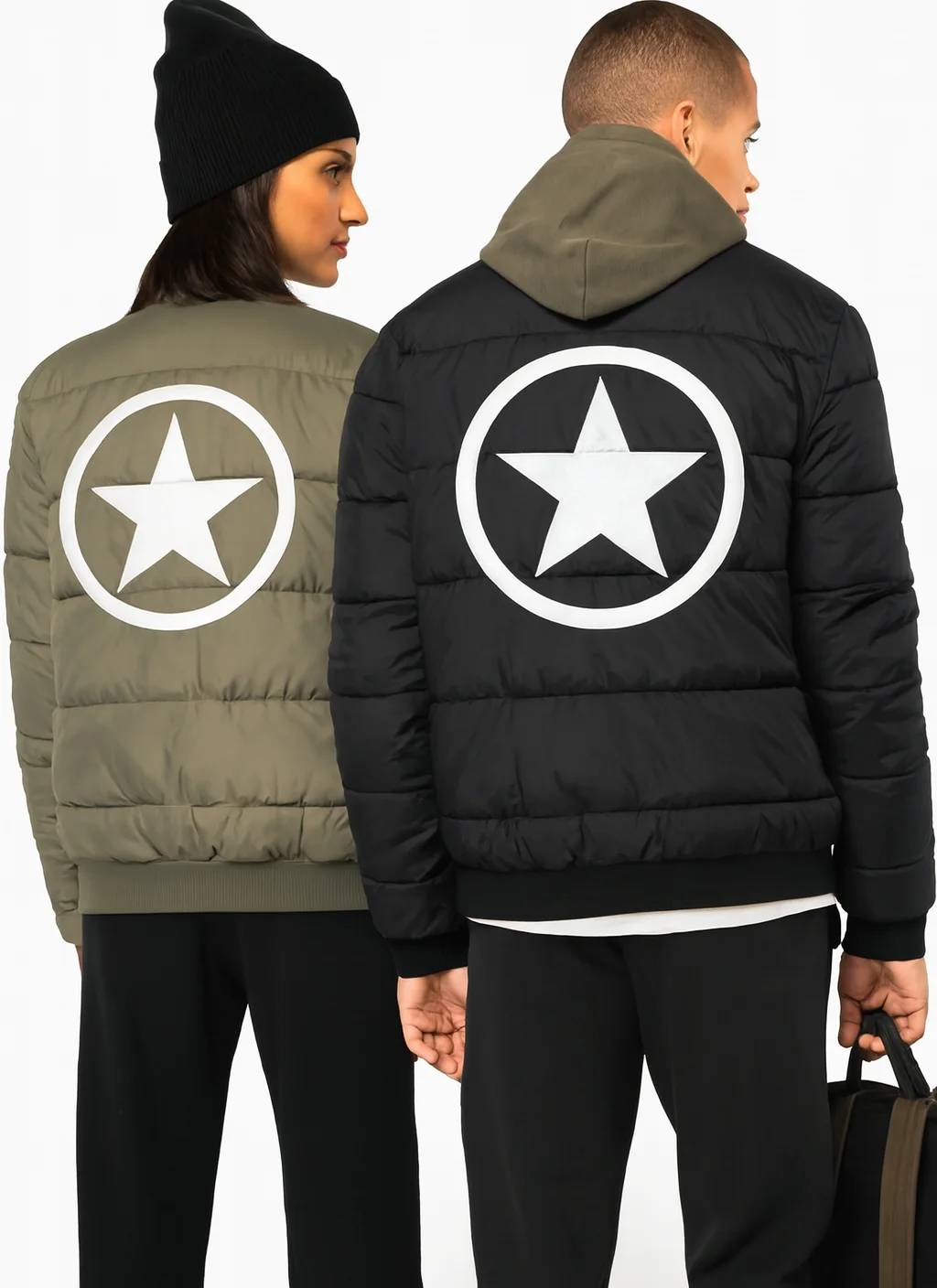 SHELTER NS613 con ejemplo de estampado personalizado 2 (diseño ficticio de muestra)