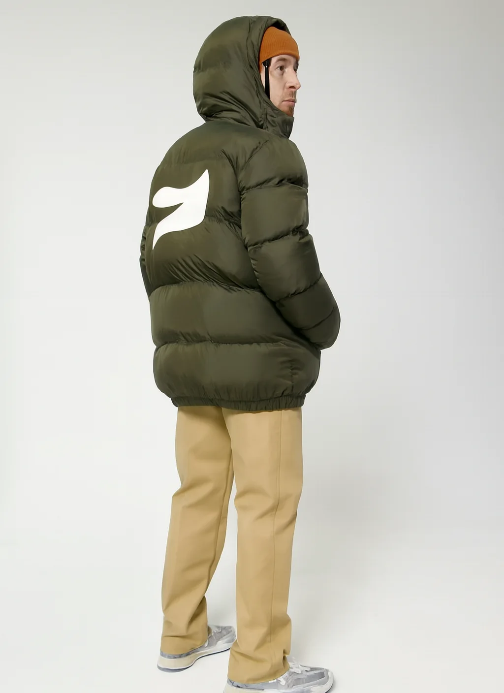 PUFFER con ejemplo de estampado personalizado 2 (diseño ficticio de muestra)