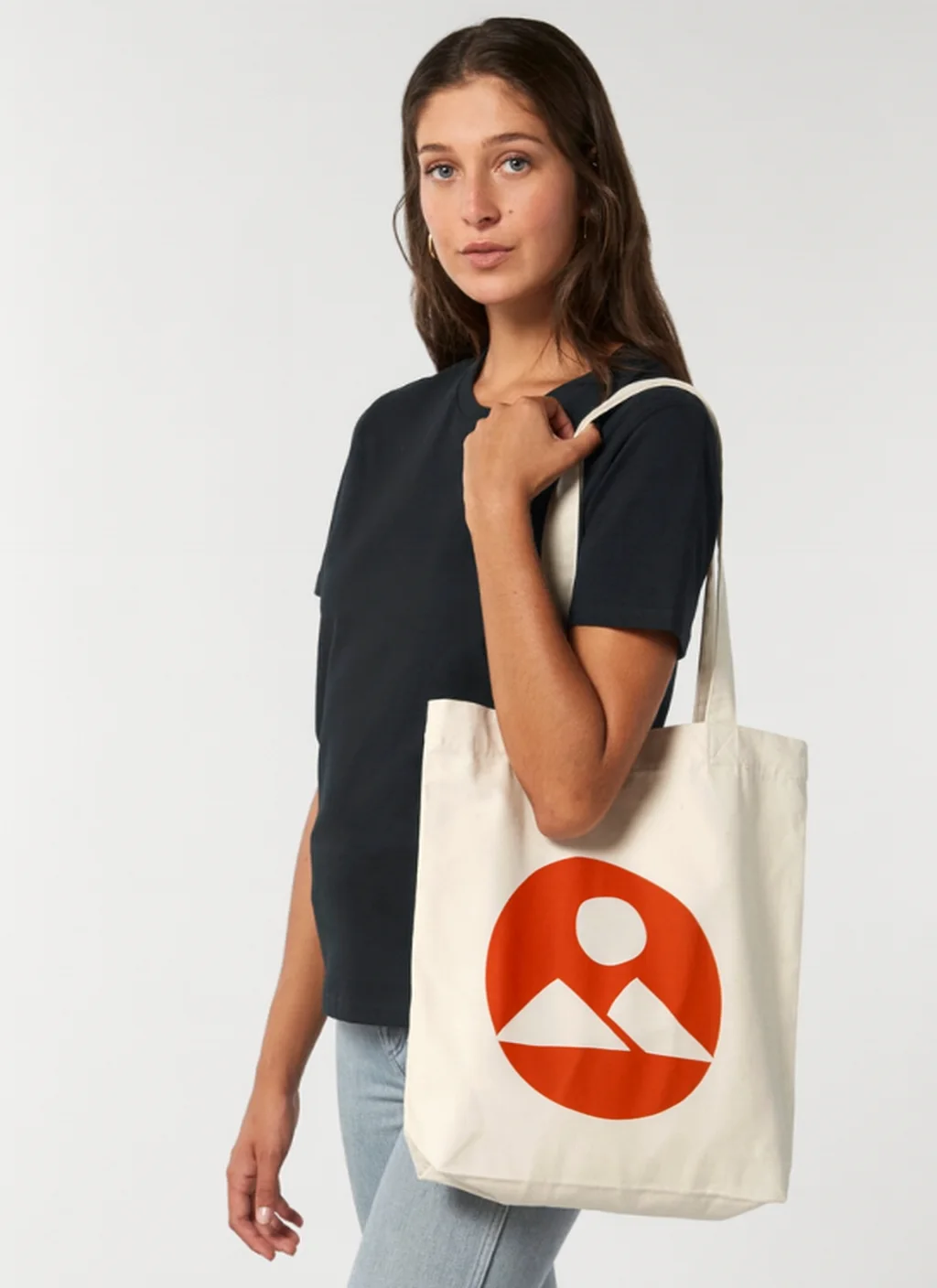 TOTE BAG con ejemplo de estampado personalizado 1 (diseño ficticio de muestra)