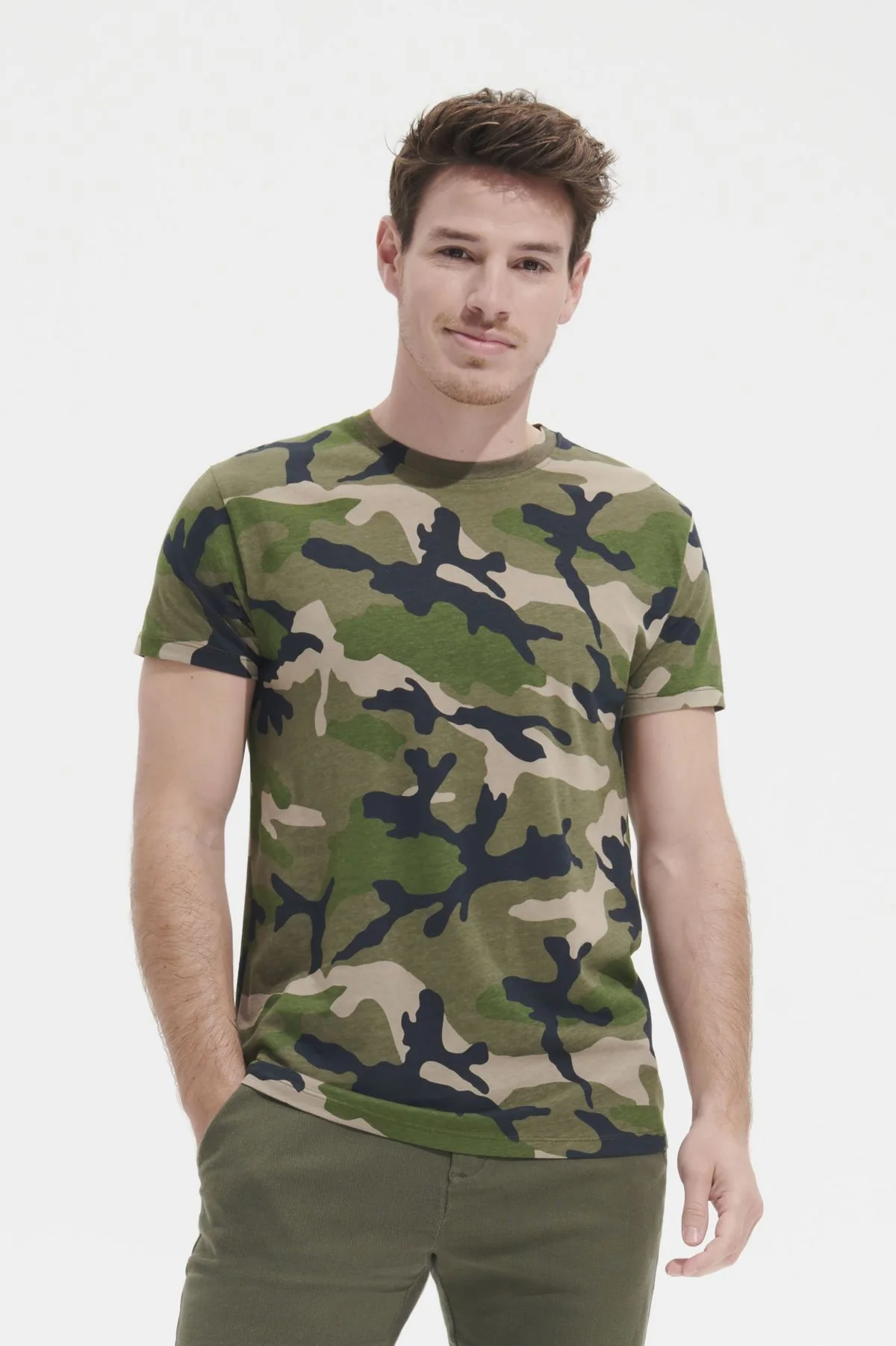 SOL'S CAMO MEN personalizable  SOL'S vista frontal
