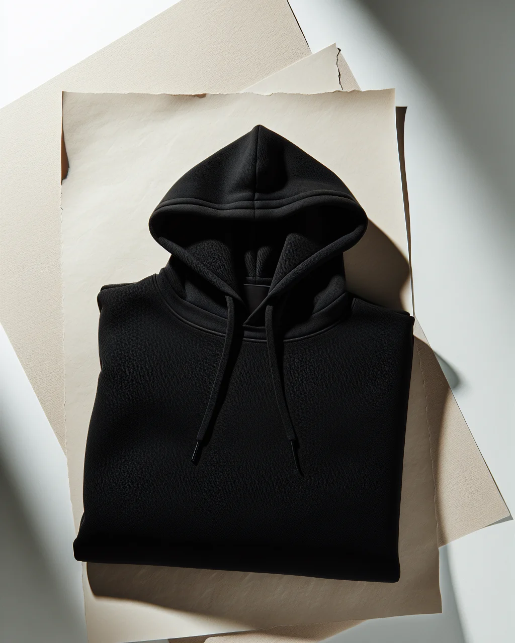 Cuadrado · Sudadera pesada negra