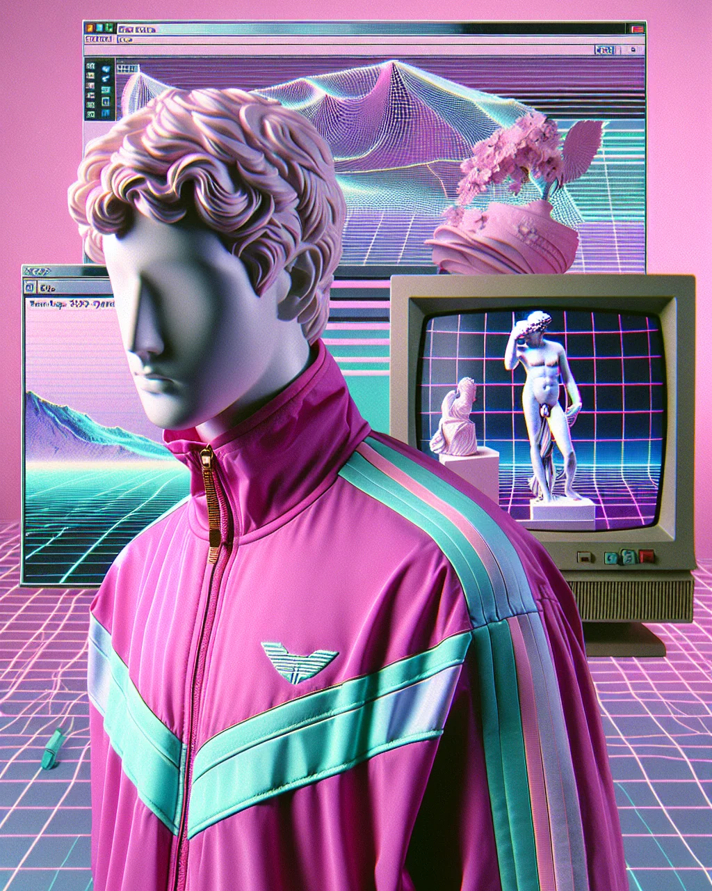 Estatua 95 · Track jacket magenta