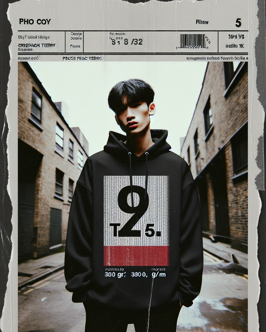 Nine To Five Hate · Hoodie 9to5 tachada