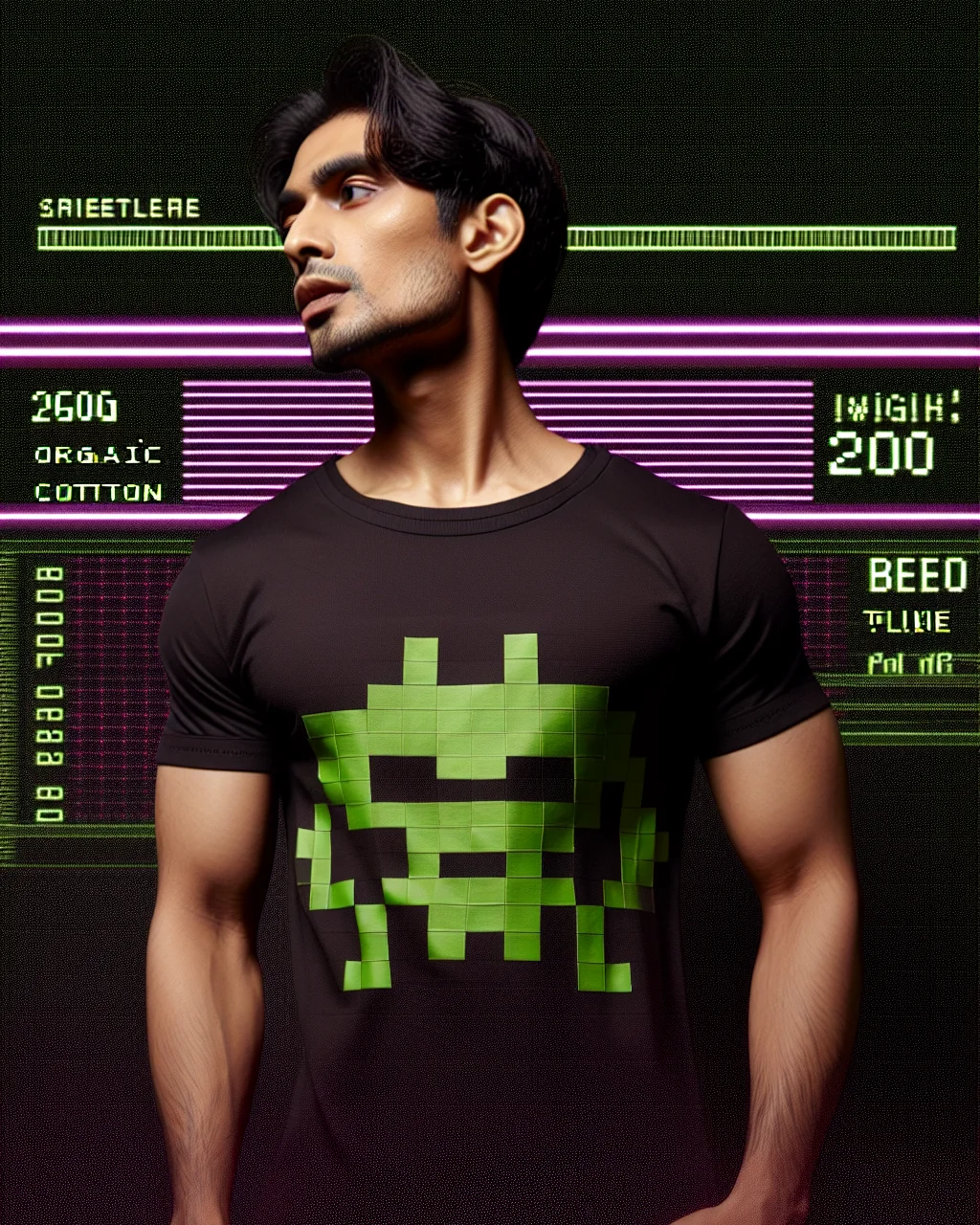 Pixel Panas · Tee invader