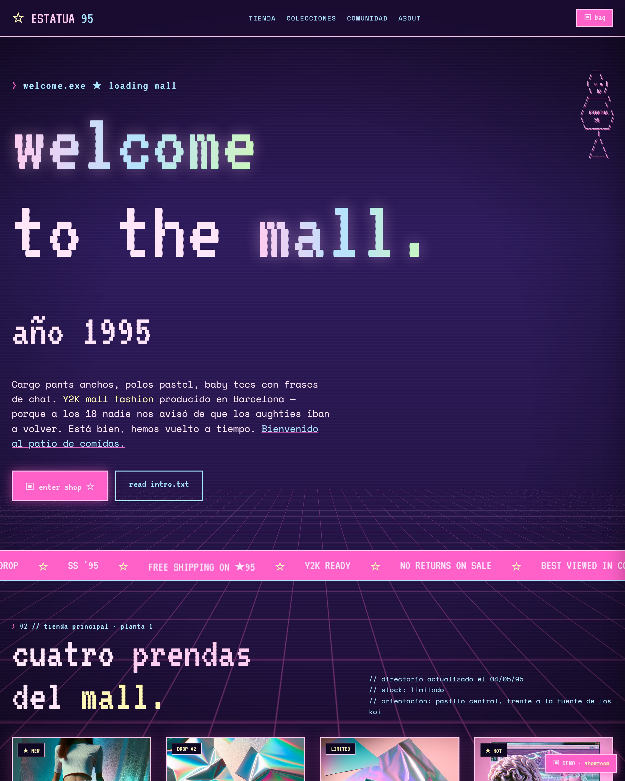 ESTATUA 95 ☆ welcome to the mall