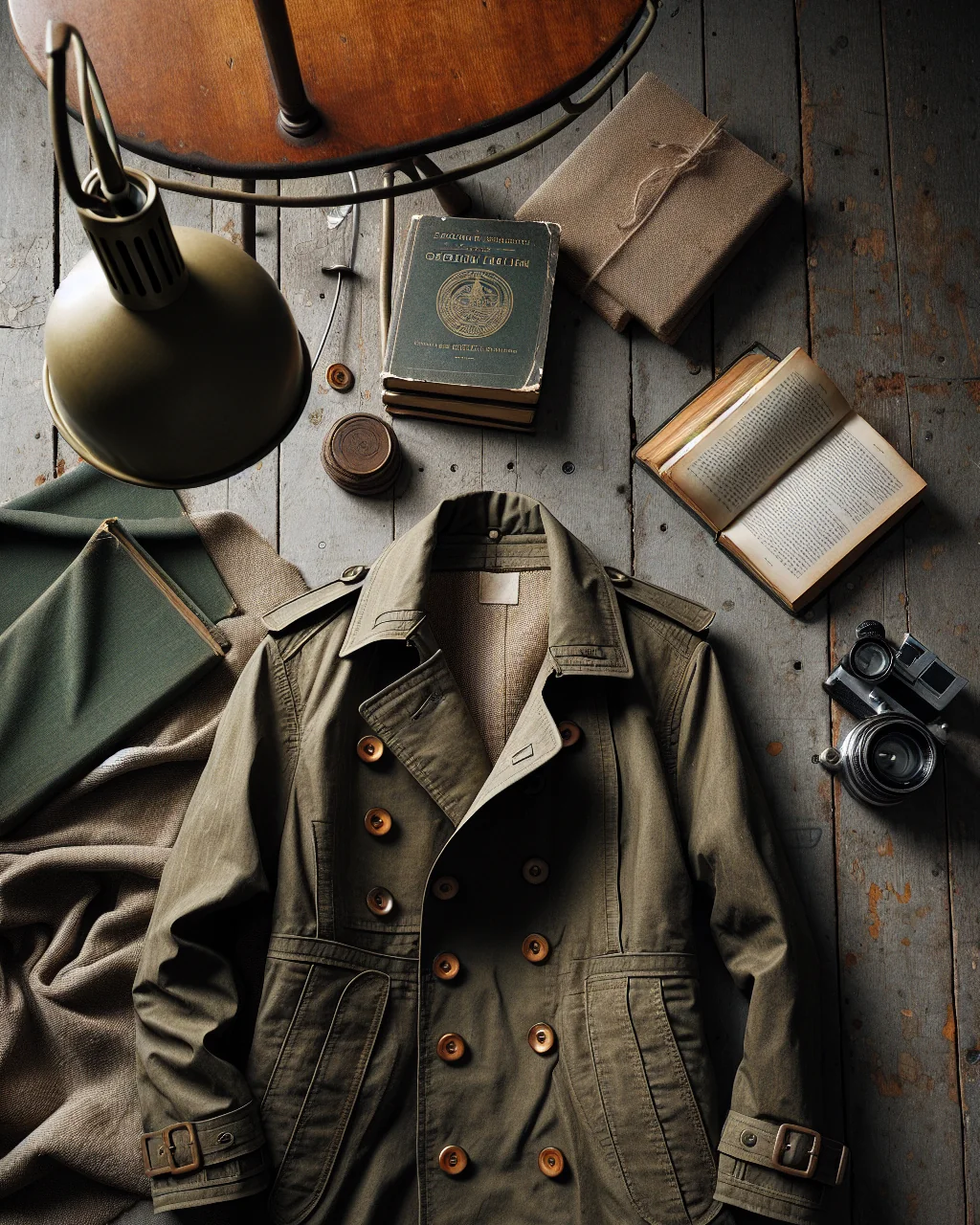 Volumen · Trench corto olivo
